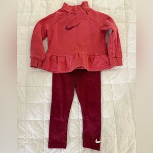 Nike Coral Baby Sweatshirt and Legging Set - 18m